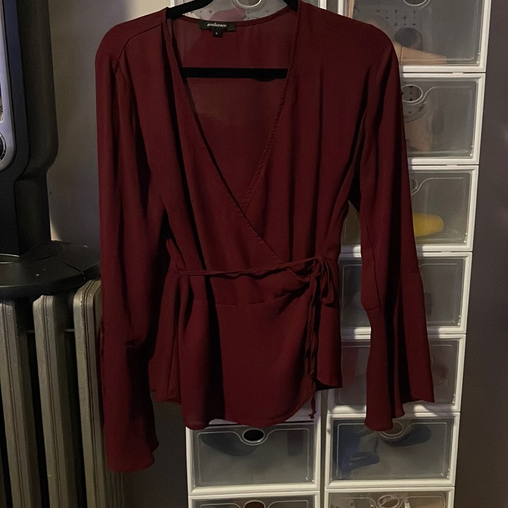 Wrap shirt for work